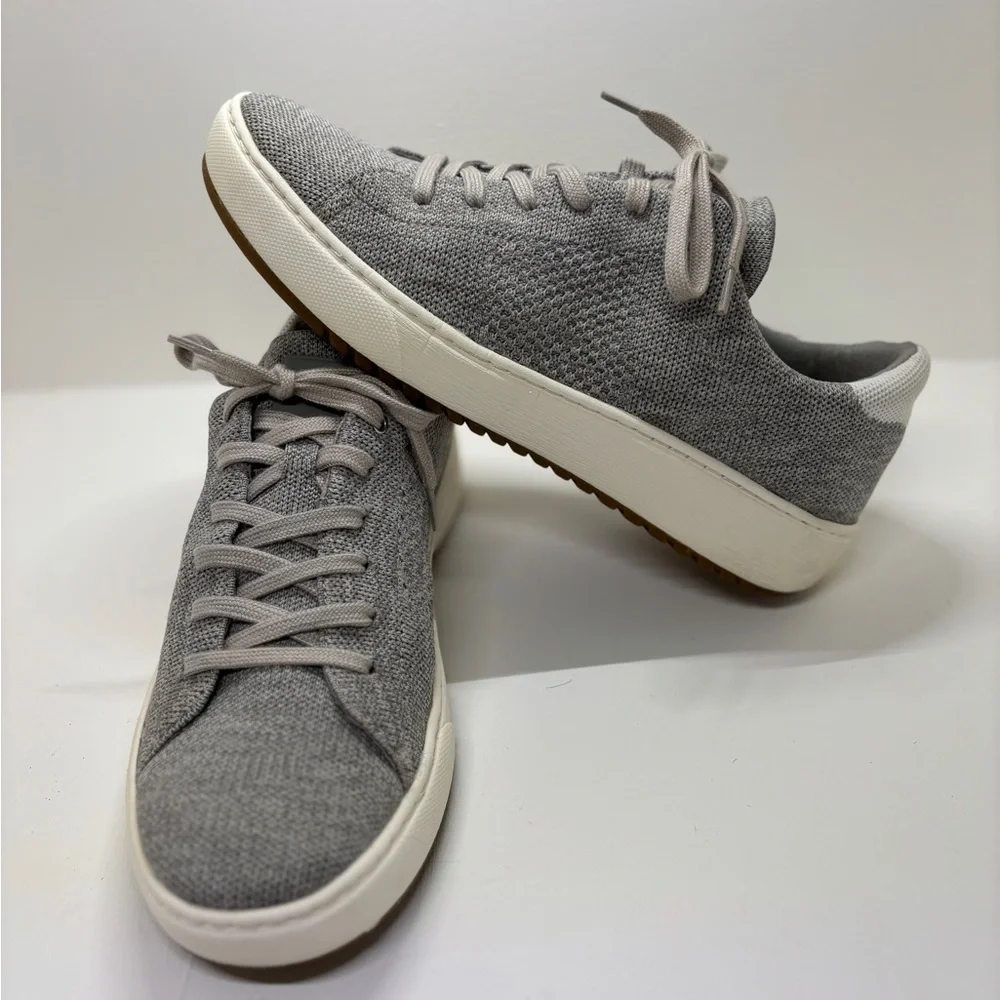 Sofft Knit Sneakers Women's 11 Gray Comfort Lightweight Lace-Up Casual Shoes